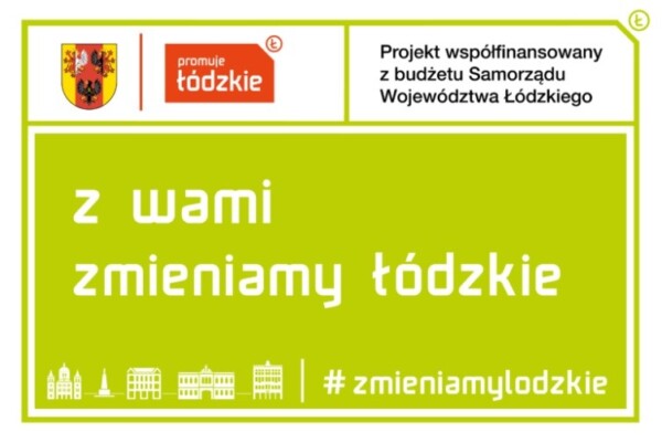 Logotyp projektu grantowego "z wami zmieniamy łódzkie" projekt współfinansowany z budżetu Samorządu Województwa Łódzkiego 