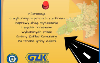 informacja o pracach wykonanych przez GZK